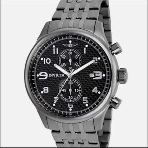 Invicta Men's 0368 Specialty Quartz
Chronograph Black Dial Watch, pre owned